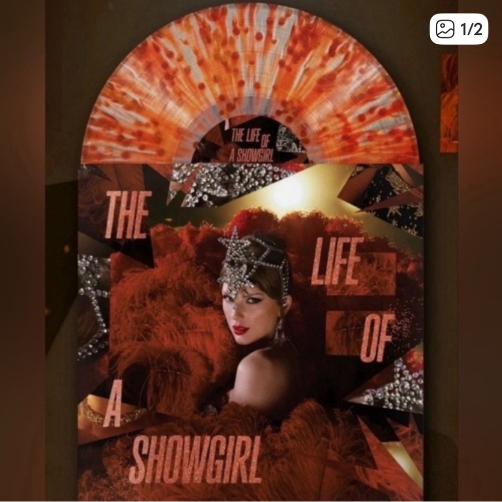 Taylor Swift Vinyl - Red and Orange Design